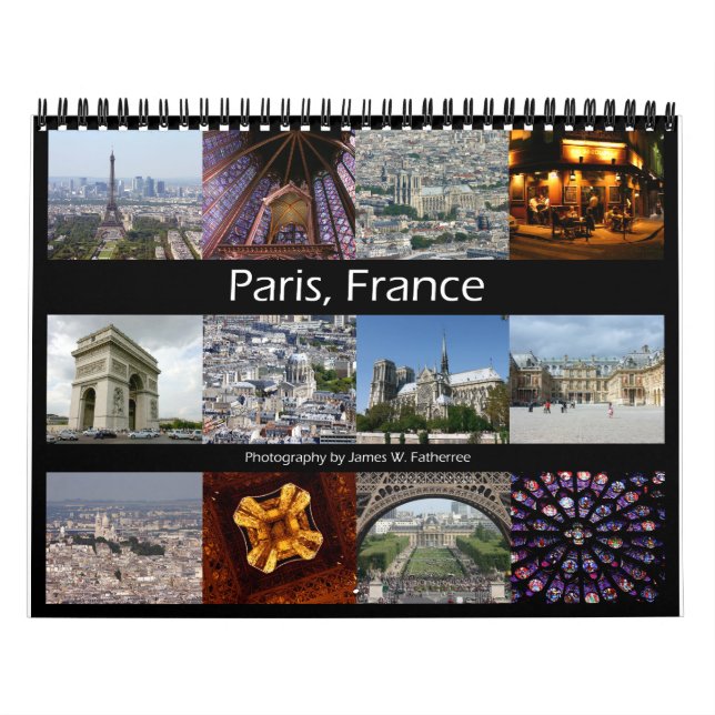 Paris, Frankrike Calendar Kalender (Omslag)