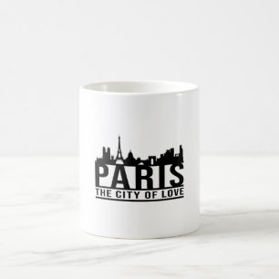 Paris Frankrike City Cityscape Skyline Gift Idea Kaffemugg