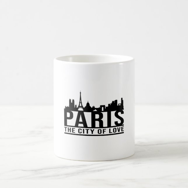 Paris Frankrike City Cityscape Skyline Gift Idea Kaffemugg (Center)