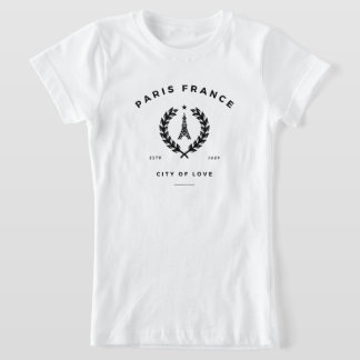 Paris Frankrike City of Kärlek T Shirt