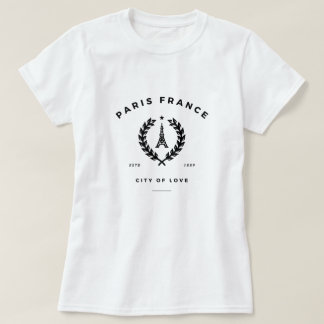 Paris Frankrike City of Kärlek T Shirt