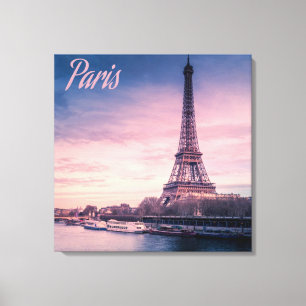 Paris Frankrike eiffel torn Canvastryck