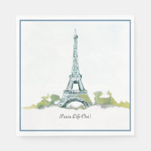 Paris Frankrike Eiffel Torn Färg Sketch |Paris Lif