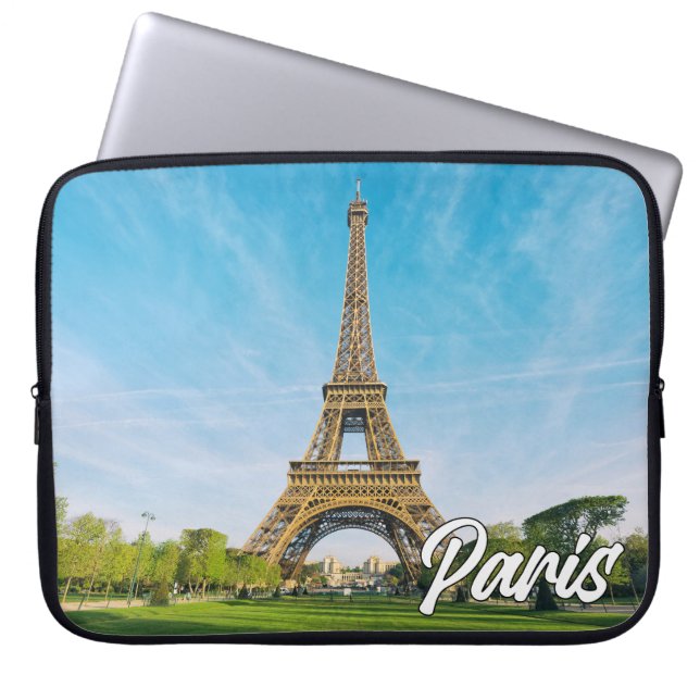 Paris, Frankrike | Eiffel Torn Laptop Fodral (Framsidan)