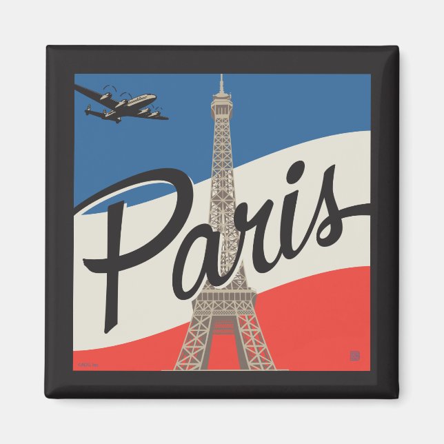 Paris Frankrike | Eiffel Torn Magnet (Framsidan)