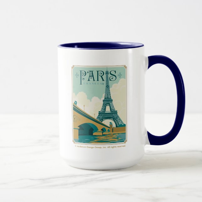 Paris Frankrike - Eiffel Torn Mugg (Höger)