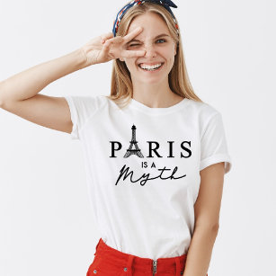 Paris Frankrike Eiffel Torn Paris är en Myth Class T Shirt