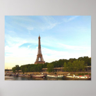 Paris. Frankrike. Eiffel torn . Poster