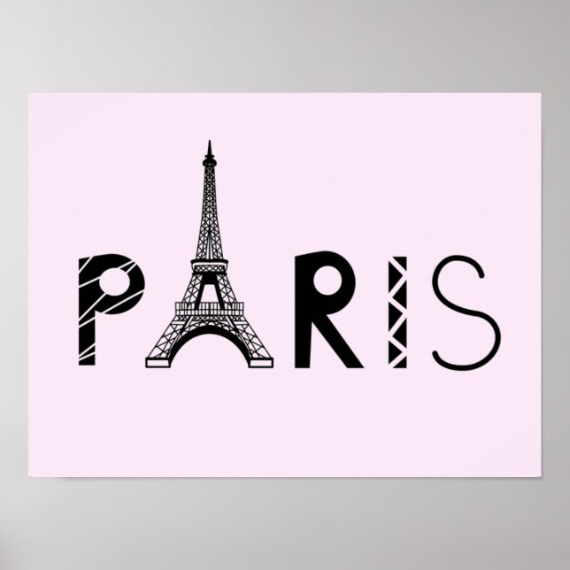Paris, Frankrike | Eiffel Torn Poster (Framsidan)
