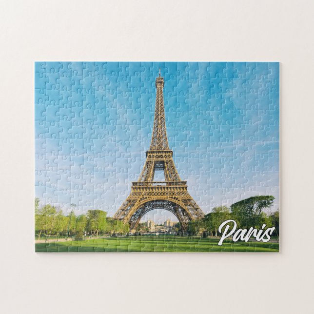 Paris, Frankrike | Eiffel Torn Pussel (Horisontell)