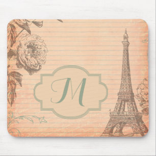 Paris Frankrike Eiffel Torn Shabb Monogram Mouse P Musmatta