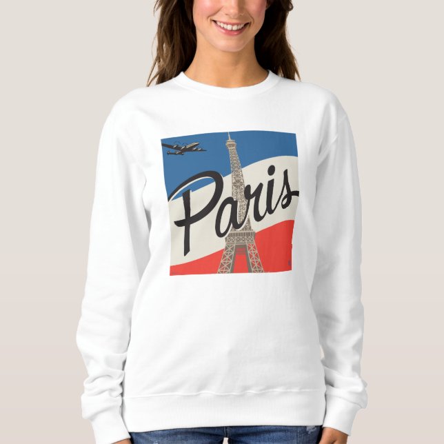 Paris Frankrike | Eiffel Torn T Shirt (Framsida)
