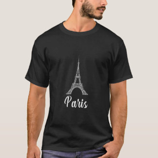 Paris Frankrike Eiffel Torn T Shirt