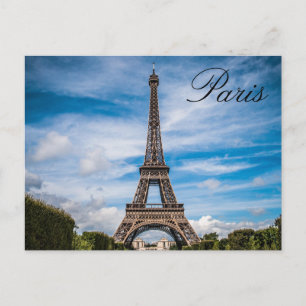 Paris Frankrike - Eiffel torn Travel Vykort