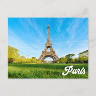 Paris, Frankrike Eiffel Torn Vykort