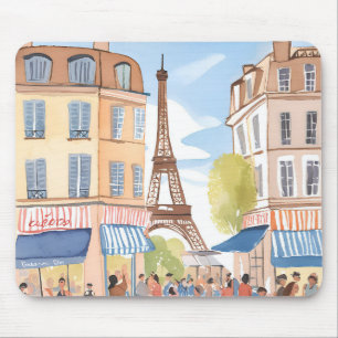 Paris Frankrike Eiffeltornet Akvarell Resa Musmatta