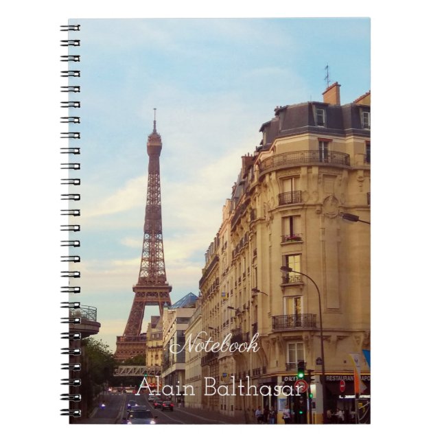Paris. Frankrike. Eiffeltornet Anteckningsbok (Framsidan)