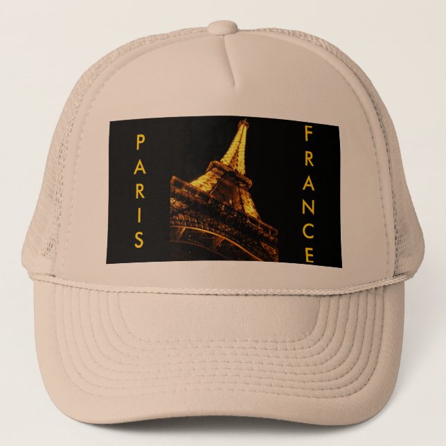 Paris, Frankrike, Eiffeltornet, Hatt Keps (Framsida)