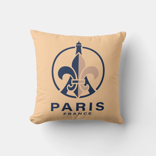 Paris Frankrike Europa Kudde (Framsida)