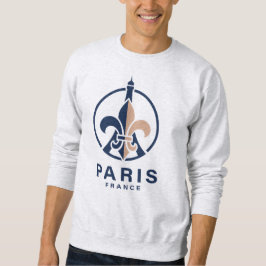 Paris Frankrike Europa Lång Ärmad Tröja