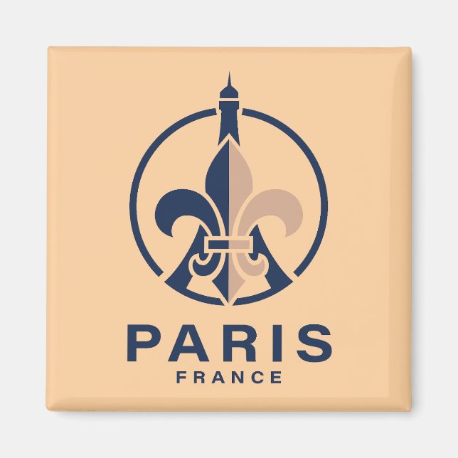 Paris Frankrike Europa Magnet (Framsidan)