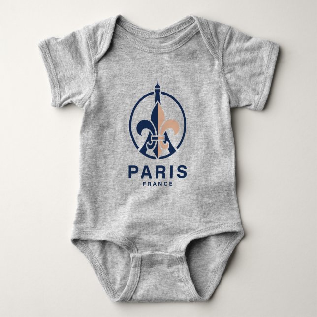 Paris Frankrike Europa T Shirt (Framsida)