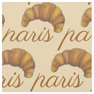 Paris Frankrike Fransk Croissant Pastry Bakery Foo Tyg