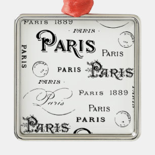 Paris Frankrike Gifts and Souvenirs Julgransprydnad Metall