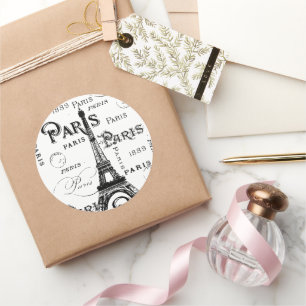 Paris Frankrike Gifts and Souvenirs Runt Klistermärke