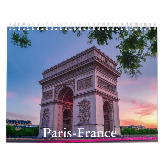 Paris-Frankrike Kalender (Omslag)
