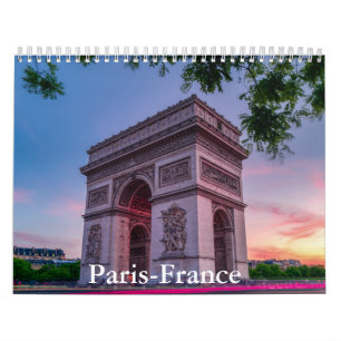 Paris-Frankrike Kalender