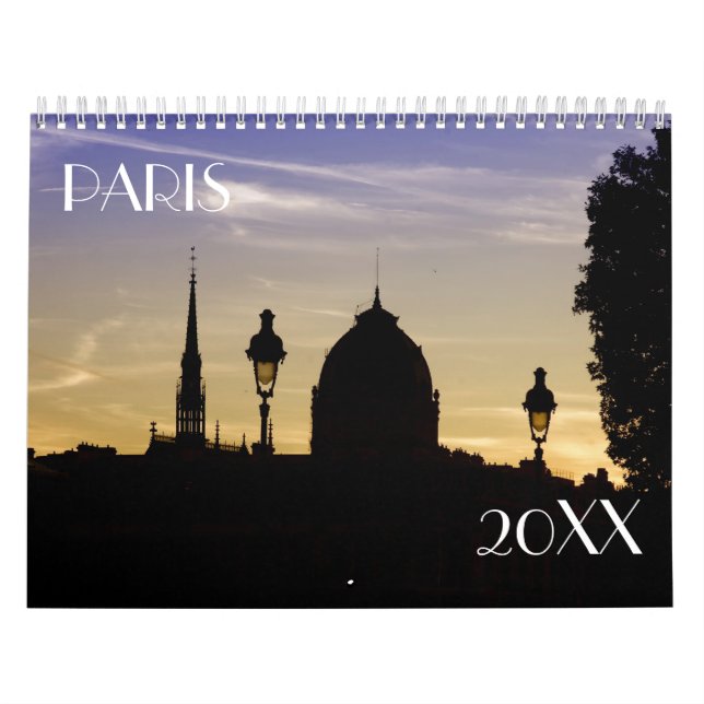 Paris, Frankrike Kalender (Omslag)