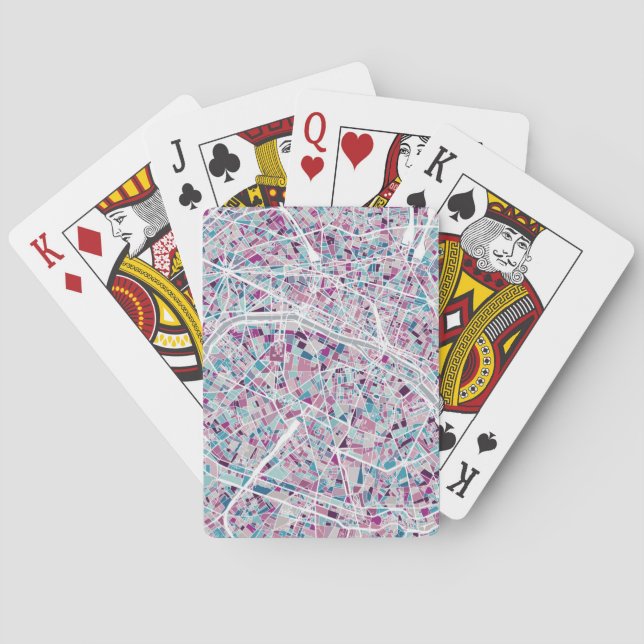 Paris Frankrike Karta Casinokort (Baksidan)