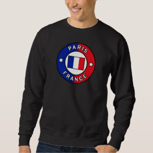 Paris Frankrike Lång Ärmad Tröja