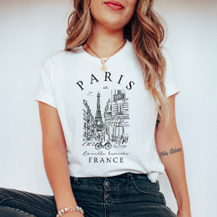Paris Frankrike – Ljusets stad T Shirt