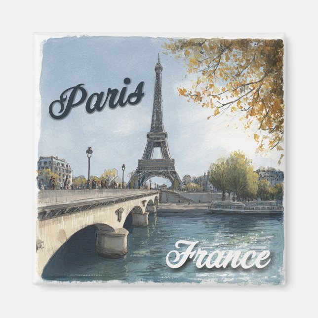 Paris, Frankrike Magnet (Framsidan)