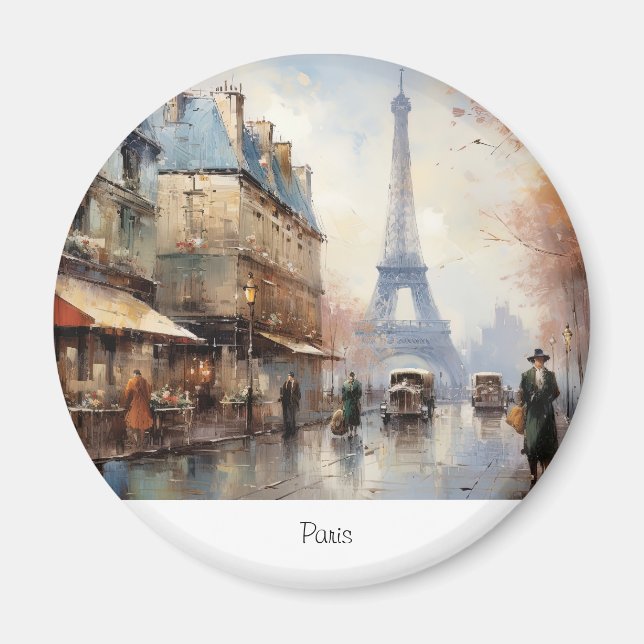 Paris Frankrike Magnet (Framsidan)