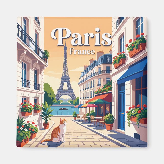 Paris, Frankrike Magnet (Framsidan)