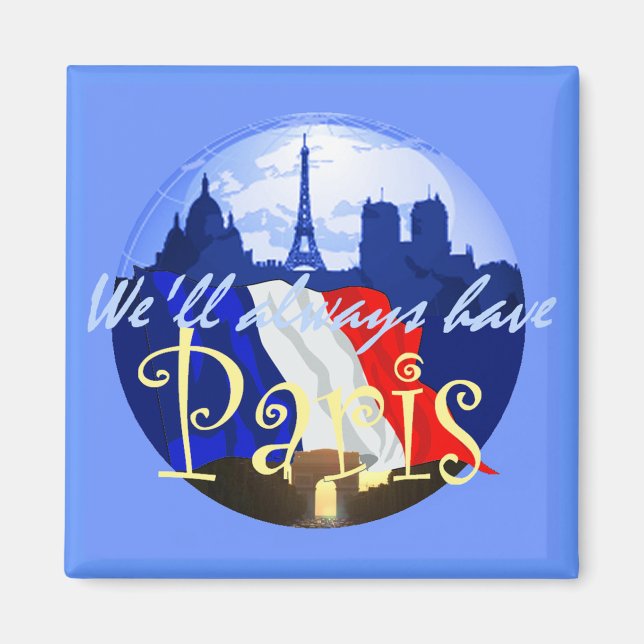 PARIS Frankrike Magnet (Framsidan)