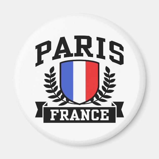 Paris Frankrike Magnet (Framsidan)