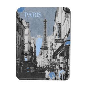 Paris, Frankrike, med blått tips Magnet