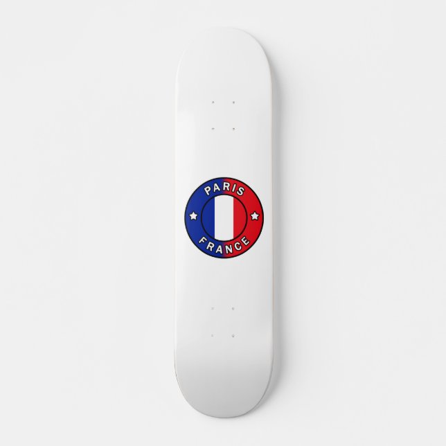 Paris Frankrike Mini Skateboard Bräda 18,5 Cm (Framsida)