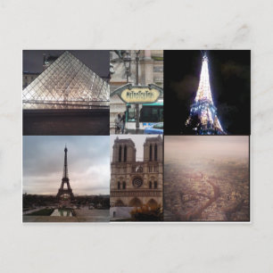 Paris Frankrike Multiview-vykort Vykort