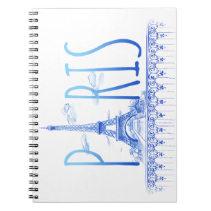 Paris, Frankrike Notebook Anteckningsbok