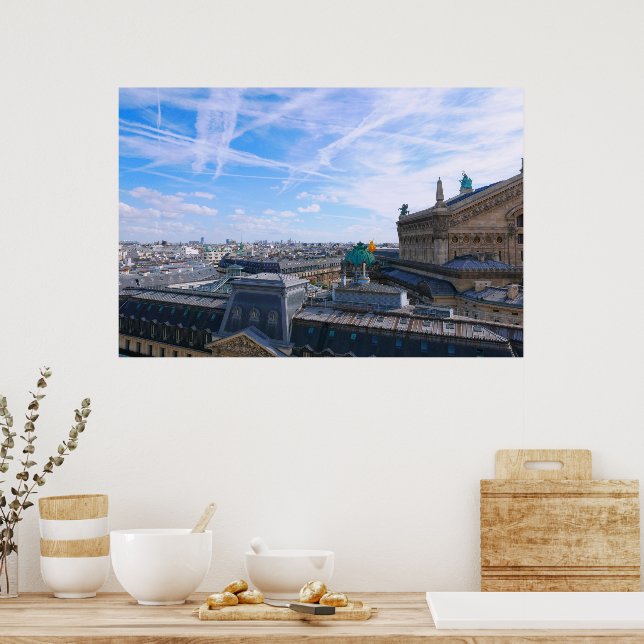 Paris. Frankrike. Palais Garnier Poster (Kök)