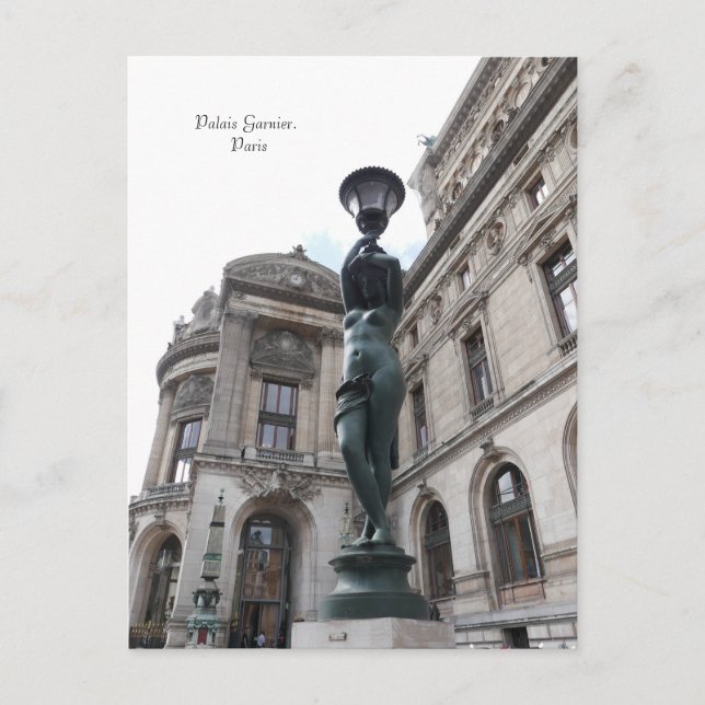 Paris. Frankrike. Palais Garnier Vykort (Framsida)