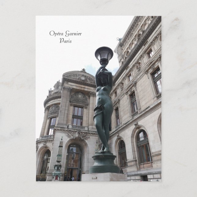 Paris. Frankrike. Palais Garnier Vykort (Framsida)