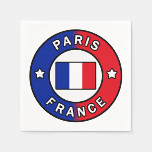 Paris Frankrike Pappersservett