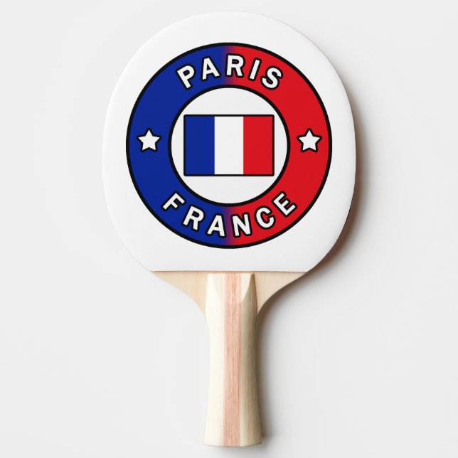 Paris Frankrike Pingisracket (Framsidan)