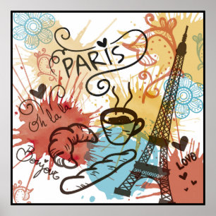 Paris frankrike, reser affischen poster